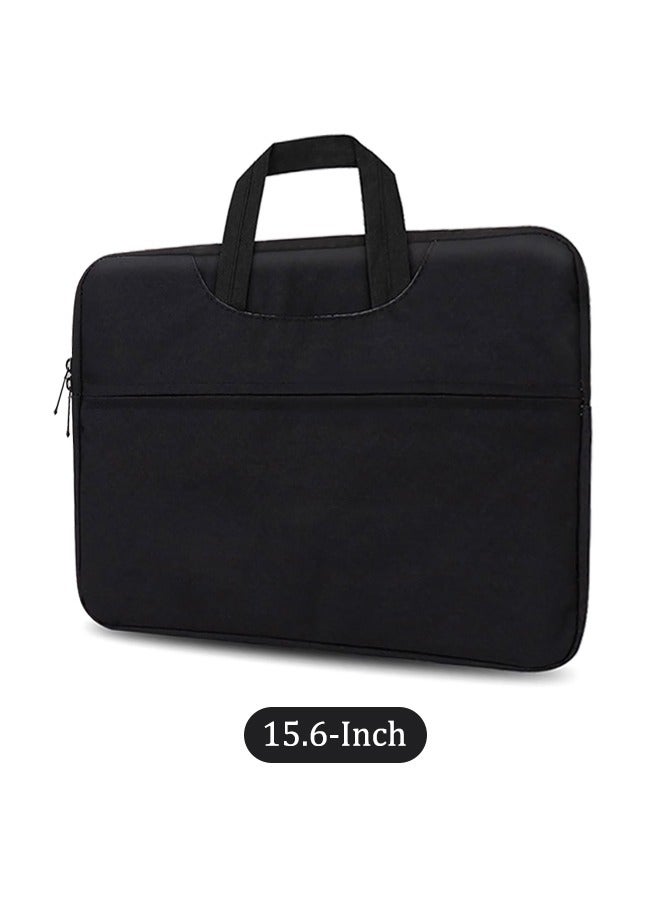 Large Capacity Laptop Bag 15.6 Inches, Travel Briefcase With Zipper, Shockproof Computer Case With Side Pockets, Waterproof, Stylish, Can Store Laptop, Tablet, Umbrella, Mobile Phone, Cosmetics, Doc - Image 1