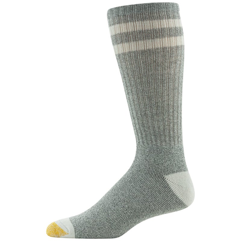 GOLDTOE Men's Harrington Crew Socks, Multipairs, Retro Stripe (6-Pairs), Large - Image 5