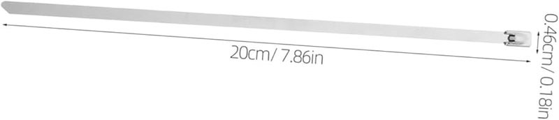 أربطة فولاذية عريضة بسحاب 20 قطعة مقاومة للأشعة فوق البنفسجية من الدرجة الصناعية ذاتية القفل - Image 3