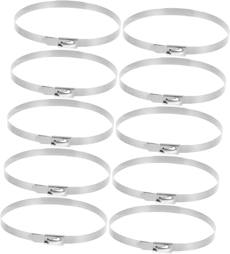 أربطة فولاذية عريضة بسحاب 20 قطعة مقاومة للأشعة فوق البنفسجية من الدرجة الصناعية ذاتية القفل - Image 1