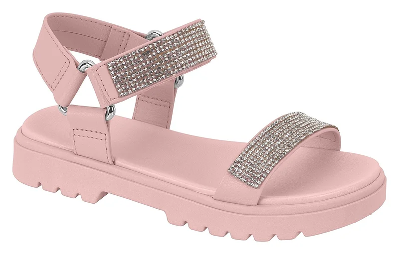 موليكينها صنادل مولكينها للبنات قبل المراهقة بحزام خلفي وردي صنع في البرازيل