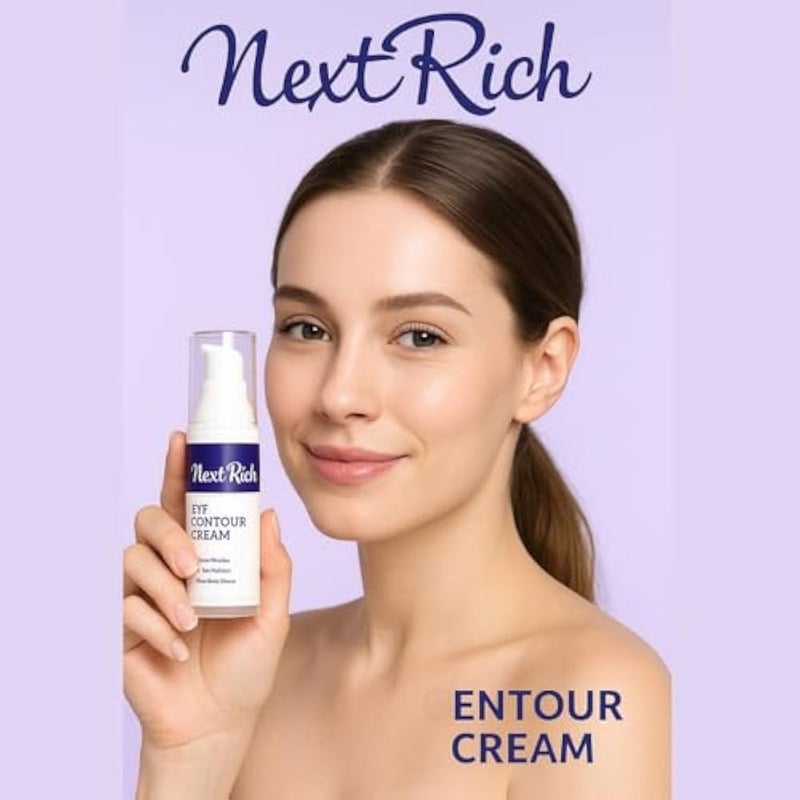 Next Rich Eye Contour Cream bottle 30 gm | With Collagen & Caffiene | Reduces dark circles & Removes puffiness under the eyes. - Image 3