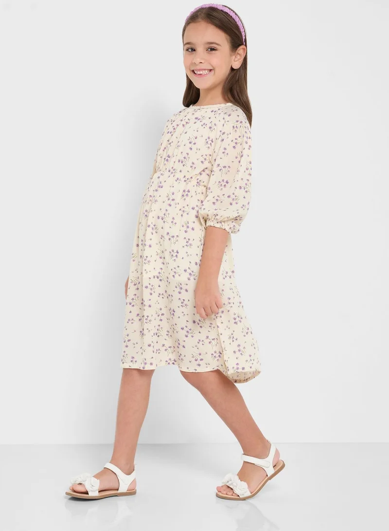 Ripples Girls Floral Dress