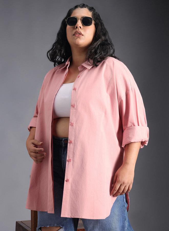 هاي ستار بلوزة فضفاضة بمقاس كبير وياقة سبريد - Image 5