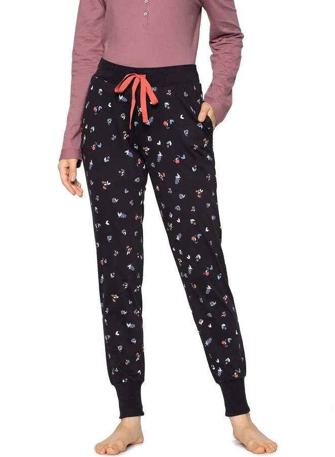 ترايامف Triumph Women's Mix & Match Trousers Jersey X Relaxed Pajama Bottom (H000140_Pink-Dark Combination_M)