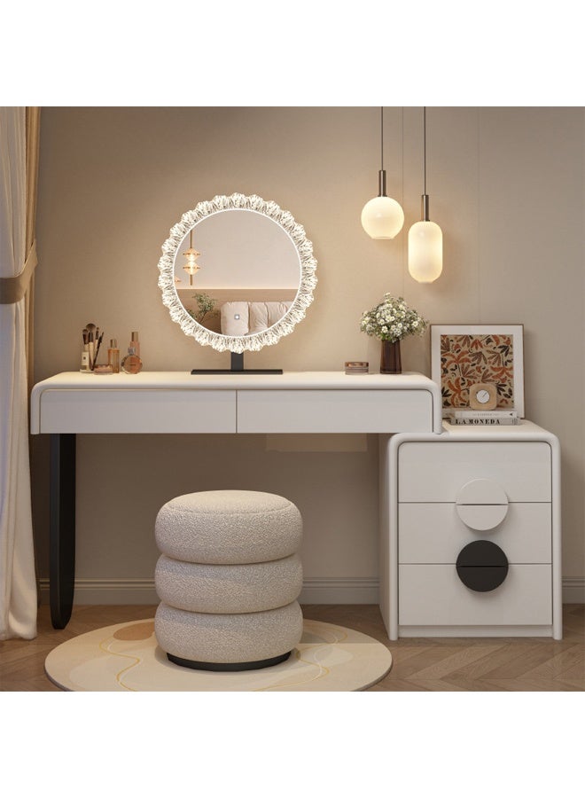 NKX Modern Smart Dressing Table with LED Mirror – Stylish Vanity for Bedroom & Living Spaces - Image 1