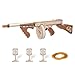 Rowood 3D Puzzles for Adults Military Toys Lovers Rubber Band Tommy Gun Toy Wooden Model Kit 3D Wooden Puzzles Gift Craft for Men DIY Wooden Building Kits PlaysetUnique Gifts for Adults Collectors - Image 2