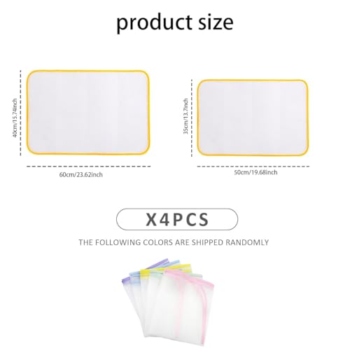 Zytiqt 4Pcs Ironing Mat Piece Set, Heat-Resistant Iron Mat for Ironing Clothes, Iron Board Cover with Mesh Net, Protects Delicate Garments, 35 * 50 and 40 * 60 cm - Image 2