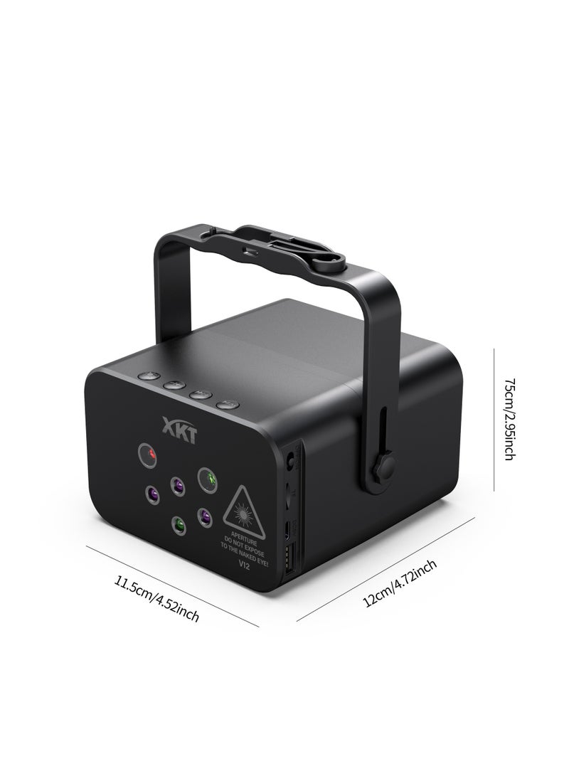Generic New Mini Stage Light Speaker V12: Bluetooth Karaoke Stage Laser Light, Portable and Powerful Sound Quality, Perfect for Creating an Entertaining Atmosphere!  - Image 4