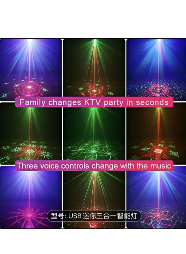 Generic New Mini Stage Light Speaker V12: Bluetooth Karaoke Stage Laser Light, Portable and Powerful Sound Quality, Perfect for Creating an Entertaining Atmosphere!  - Image 5