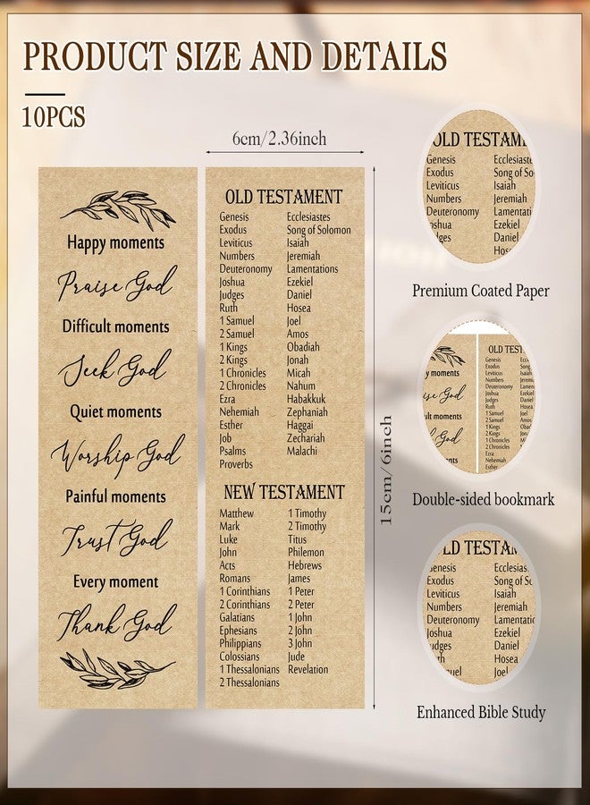 Feifeiya 40 Pcs/10 Sets Bulk Christian Easter Gifts for Church Bible Verse Pen Religious Keychains Prayer Bookmarks Appreciation Gift for Employee Coworkers Women Men - Image 4