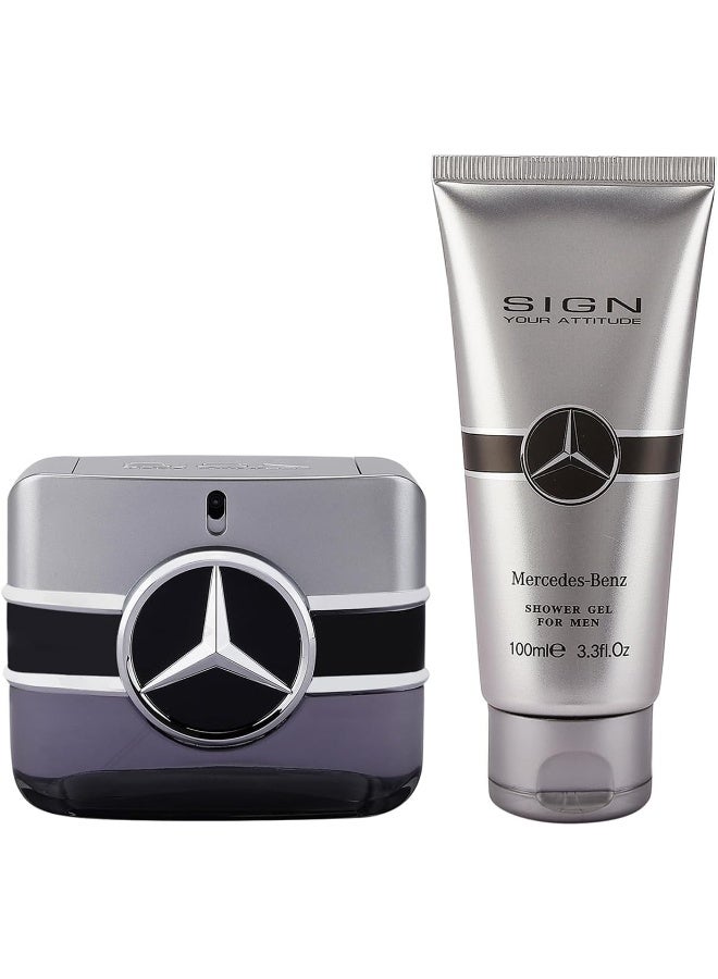 Mercedes-Benz Sign Your Attitude Eau De Parfum And Shower Gel Gift Set - Image 2