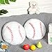 Jetec 2 Pcs Baseball Plush Pillow 14 Cute Baseball Room Decor Sport Theme Throw Pillow Fluffy Round Cushion for Home Bedroom Room Decoration - Image 3