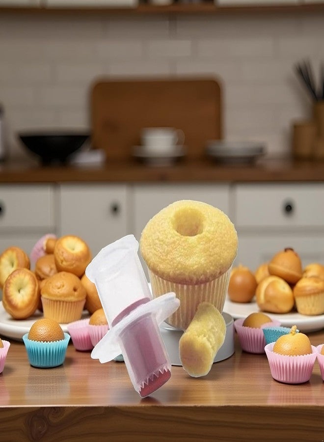 SelHeng 2Pcs Random Color Cupcake Corer Decorating Divider Pastry Corer Model Cake Filler Corers Corers and Pitters Fruit and Vegetable Tools Home and Kitchen - Image 4