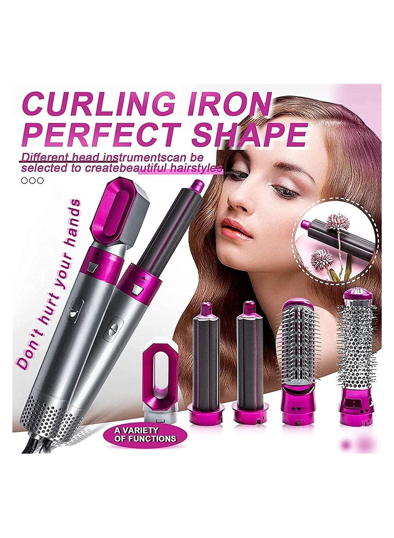 5 in 1 Hot Air Styler Hair Brush - Image 1