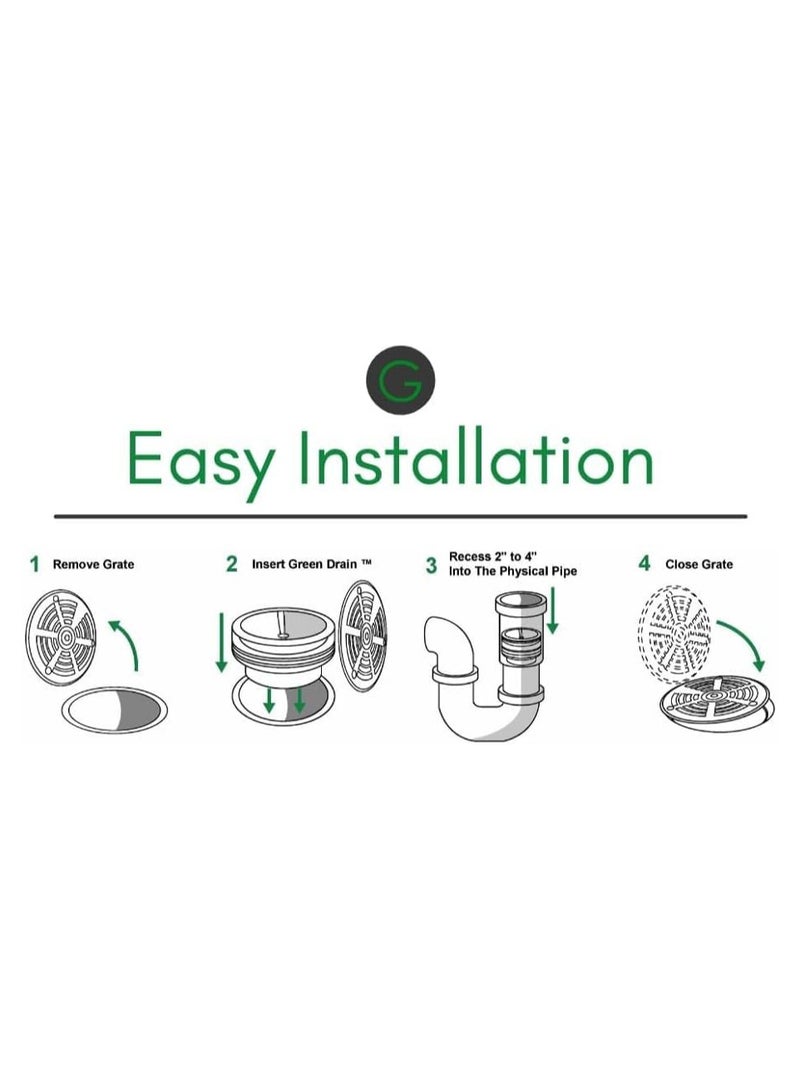 G Green Drain ختم مصيدة الصرف الصحي بدون ماء G Green (1.5 بوصة) - Image 3