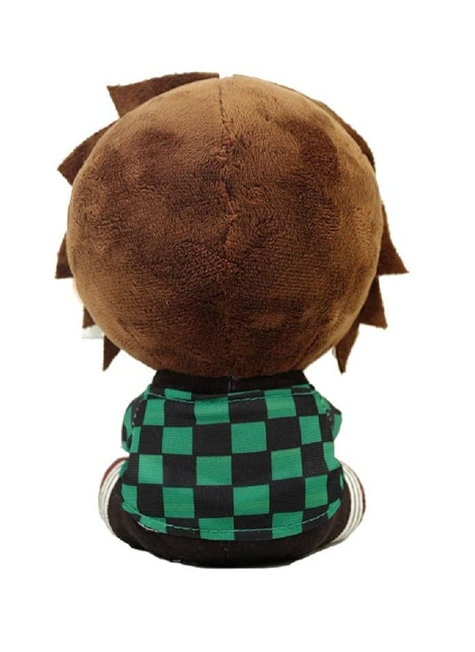 Demon Slayer Anime Plush Doll Toy, Cute Seated Tanjiro Filled Ornaments, Fan Gifts, Kids Boy & Girl Gifts 20cm  - Image 3