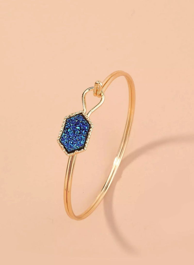 Hexagon Design Bangle  - Image 2