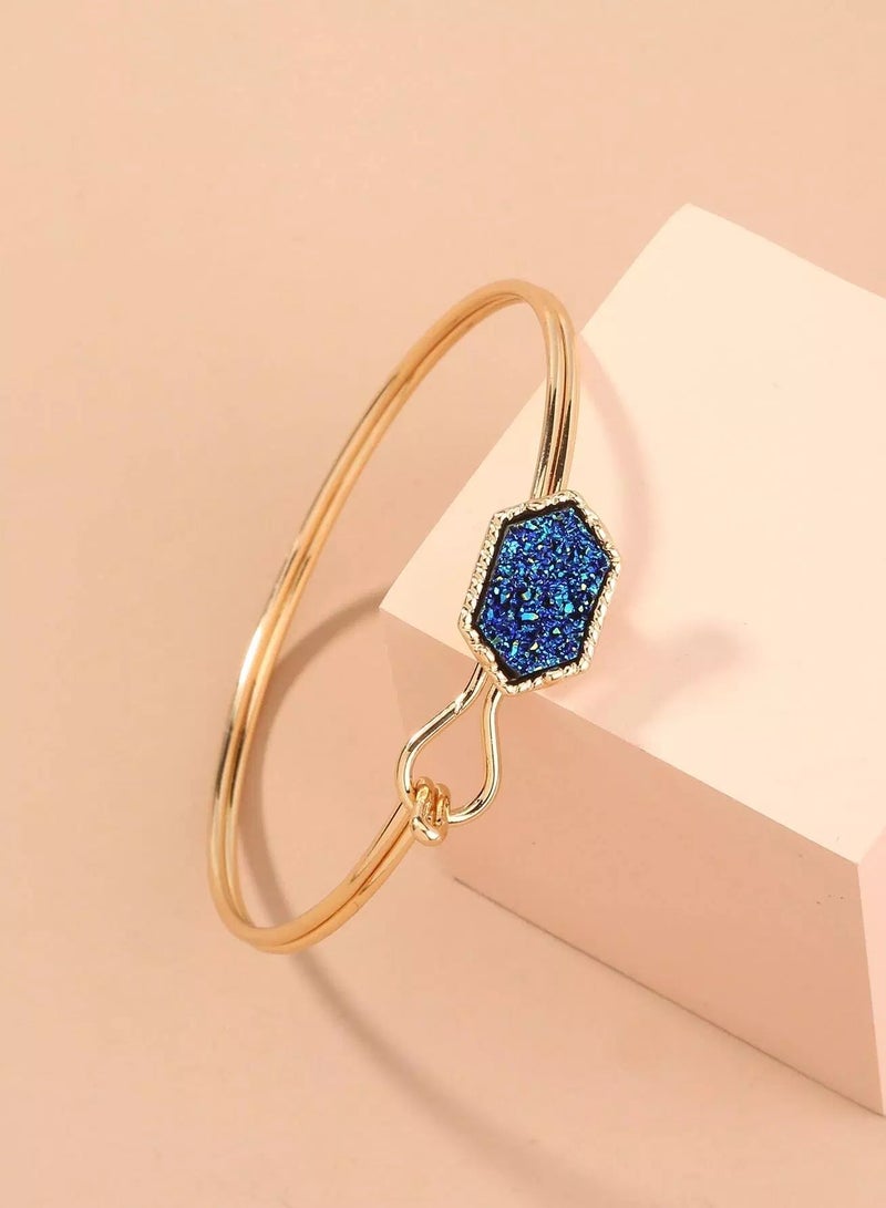Hexagon Design Bangle  - Image 1