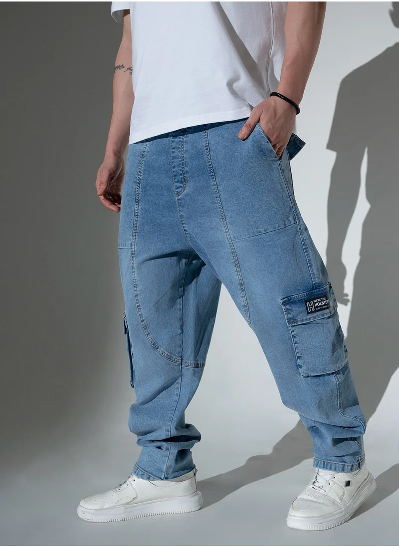 Hubberholme Light Blue Jeans For Men