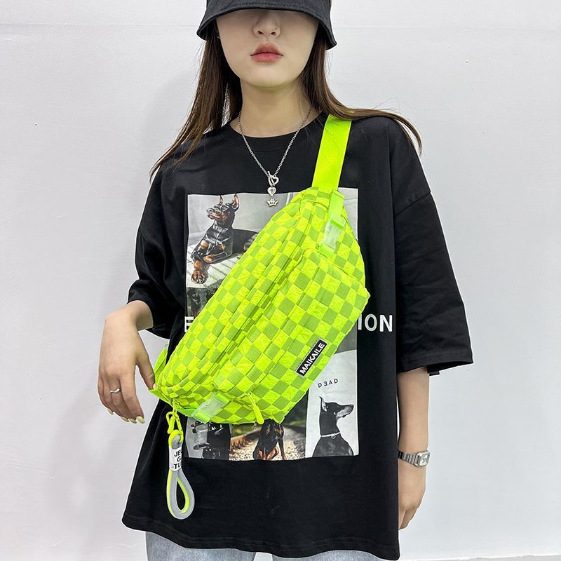 Instagram Popular Brand Chest Bag Women'S Bag Summer All-Match Canvas Crossbody Bag Female Student Waist Bag Men'S Shoulder Bag - Image 2