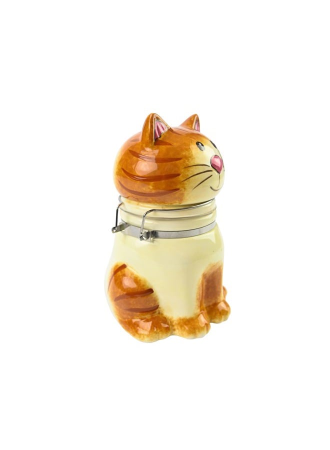 Boston Warehouse 25060 Hand-Painted Earthenware Pretty Kitty Hinged Jar - Image 3