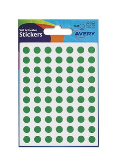 AVERY Avery 32-302 Packets of Dot Stickers (8 mm Dia, 560 Stickers) - Green  - Image 2