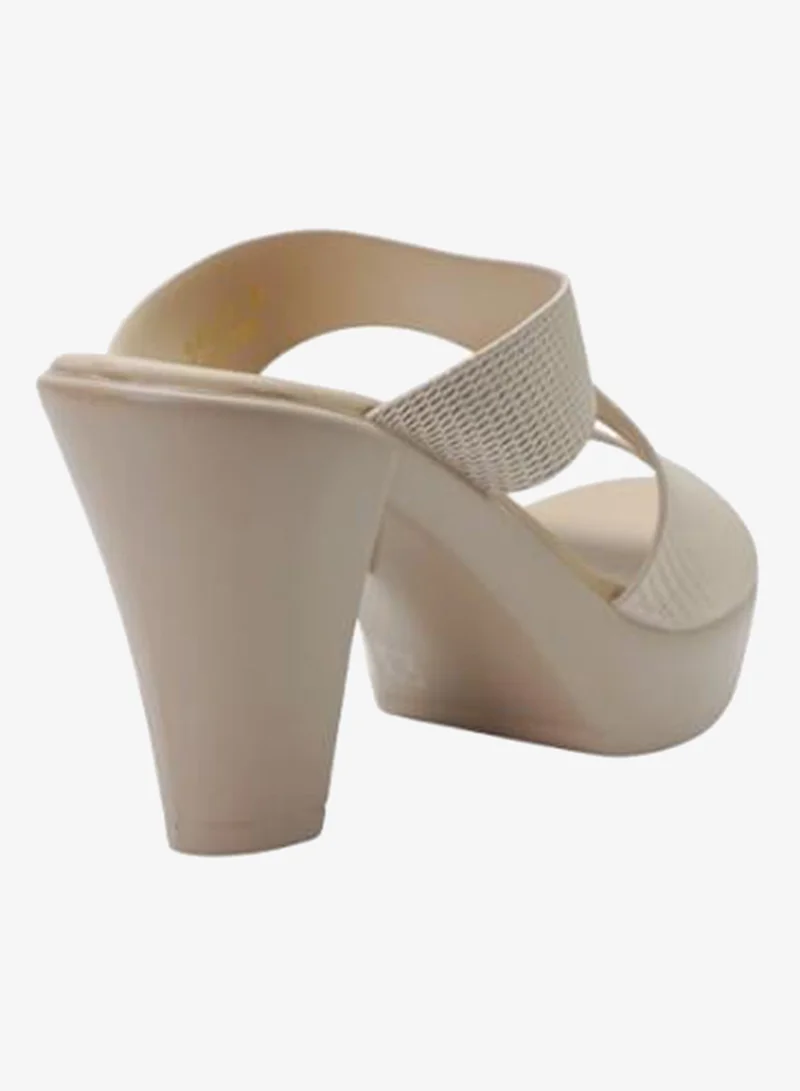 Michelle Morgan Champagne 092-3055 Michelle Morgan Ladies High Heel Sandals 514RL516 Champagne for Women | Best Price UAE