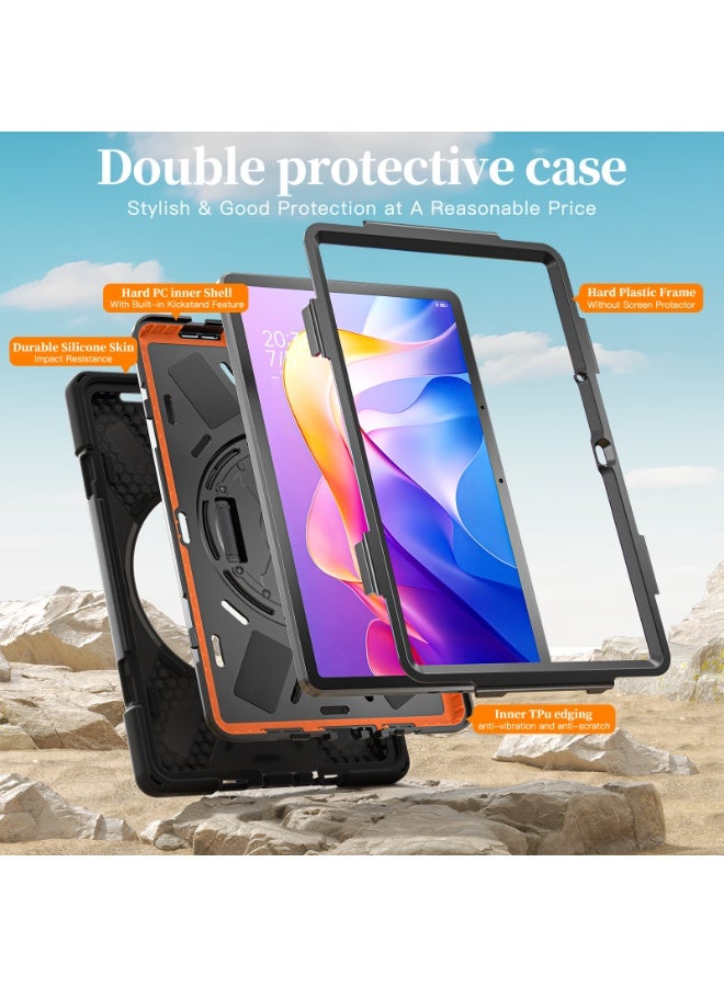 general Compatible with Redmi Pad 2 11 2025 Shockproof Case,Three-in-one Shatter-Resistant Shell, 360 Degree Rotating Multi-Function Grip Bracket - Image 2