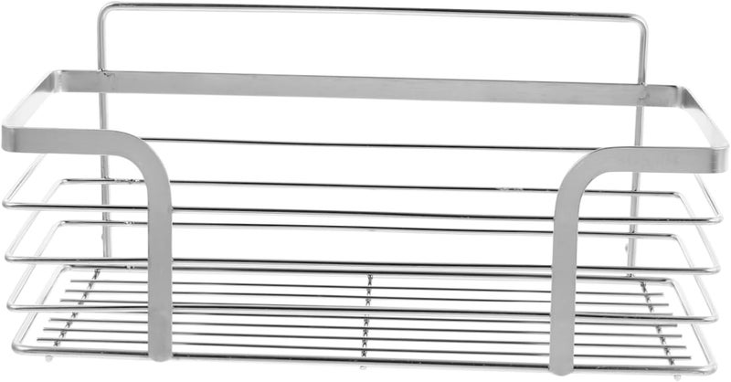 VOSAREA 304 Stainless Steel Wall Mounted Shower Shelf Waterproof Towel Rack for Bathroom and Kitchen No Drilling Punch-Free Design Floating Storage Shelf for Easy Organization - Image 1