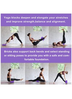 Generic Lightweight Yoga Block Brick EVA Foam for Pilates & Fitness Workout, Purple  - Image 2