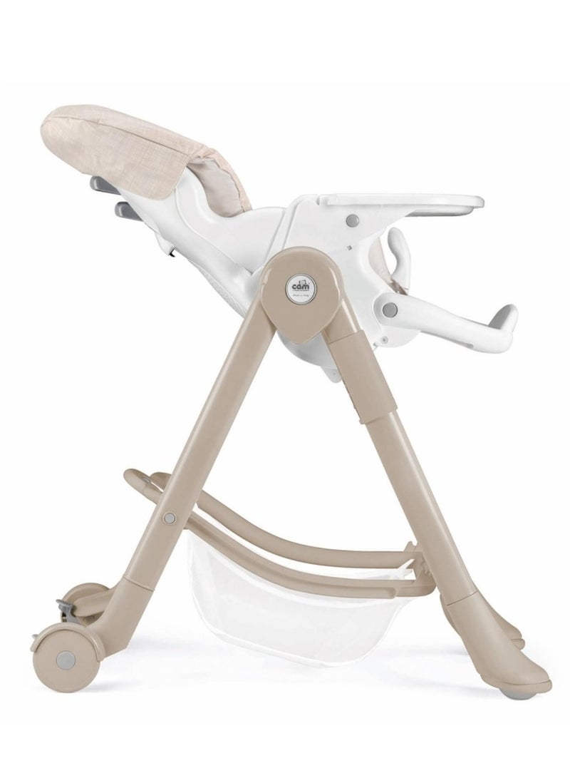 Cam Baby High Chair Mini Plus, Bubble Bear,  Feeding Chair,  Removable Tray, 0 To 36 Months, Made In Italy, Comfortable, Soft Padding, Easy To Clean, 6 Heights, 3 Backrest Reclining Positions - Image 4