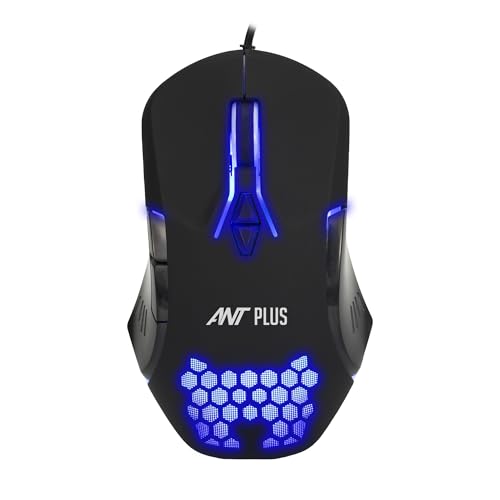 Ant Plus Ghost 30 Ergonomic 7200 DPI RGB Optical Wired Gaming Mouse Mice 7 Buttons Compatible Mac Pro Gamer PC Laptop Desktop Notebook-Black - Image 1