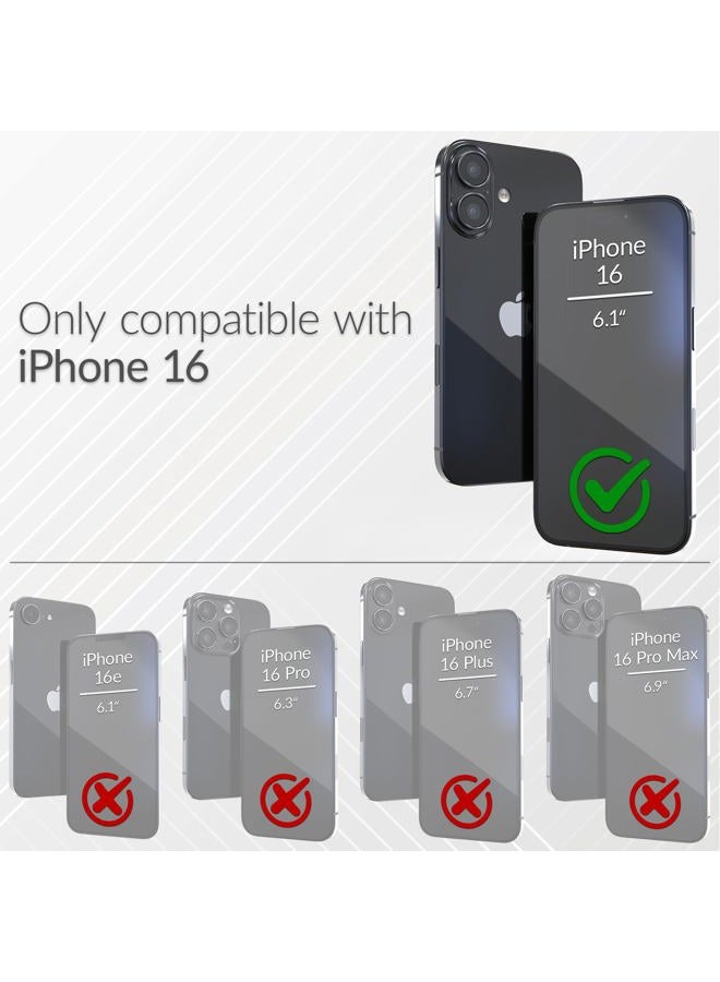 CRAVE Dual Guard Compatible with iPhone 16 Case, Compatible with MagSafe Shockproof Protection Dual Layer Case for Apple iPhone 16 (6.1") - Sage - Image 2