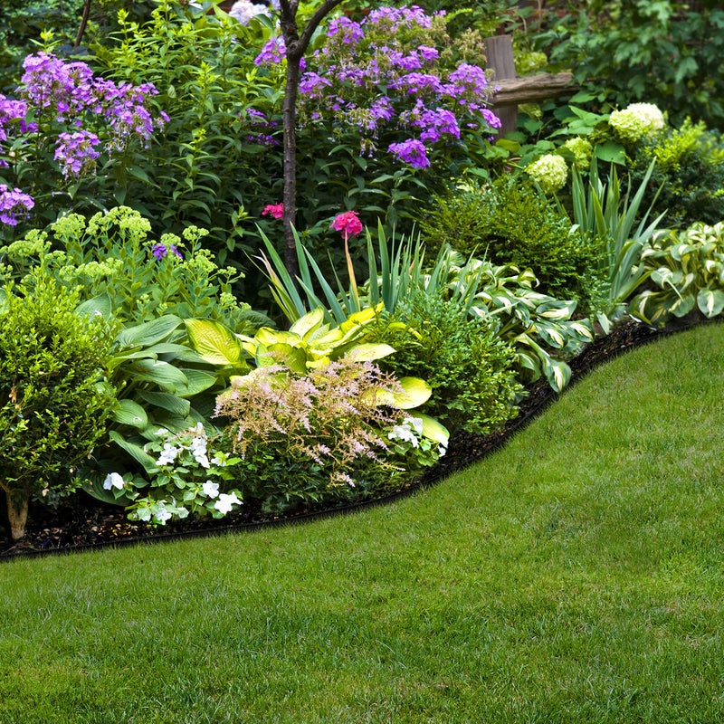 EasyFlex Pound-in Landscape Edging with Bonus Anchoring Stakes, 4.5 in. Straight Top Plastic Garden Border, 20 Foot Kit, Black, (3500-20CXX-3) - Image 5