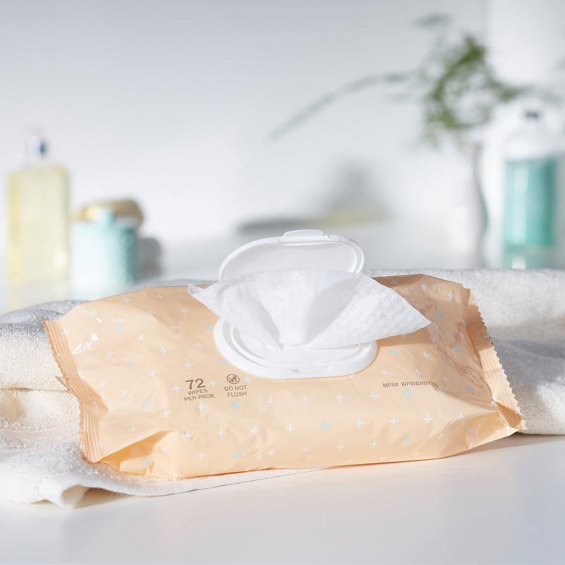 McKesson Baby Wipes  Scented with Powder Soft Fragrance Contains Aloe and Vitamin E  68 in x 7 in 72 Wipes 1 Pack - Image 5
