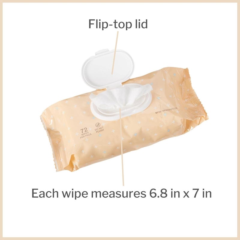 McKesson Baby Wipes  Scented with Powder Soft Fragrance Contains Aloe and Vitamin E  68 in x 7 in 72 Wipes 1 Pack - Image 4