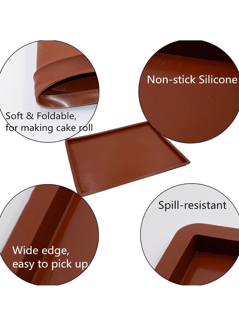 سويس بون سيليكون الخبز حصيرة كعكة لفة حصيرة العفن ماكارون سويس رول فرن حصيرة غير عصا الخبز كعكة أداة مطبخ أداة زينة الكوكب الأحمر - Image 3
