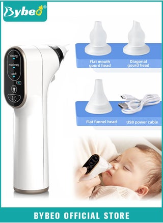 Baby Nasal Aspirator, Electric Nose Aspirator for Toddler, Waterproof Babies Noses Cleaners, Automatic Nose's Cleaner with 4 Silicone Tips, Adjustable Suction Level, Light Soothing Function - pzsku/Z4754791DDED5241375A2Z/45/_/1702698058/e93d47a3-8386-40ba-bdf5-8c4359839829