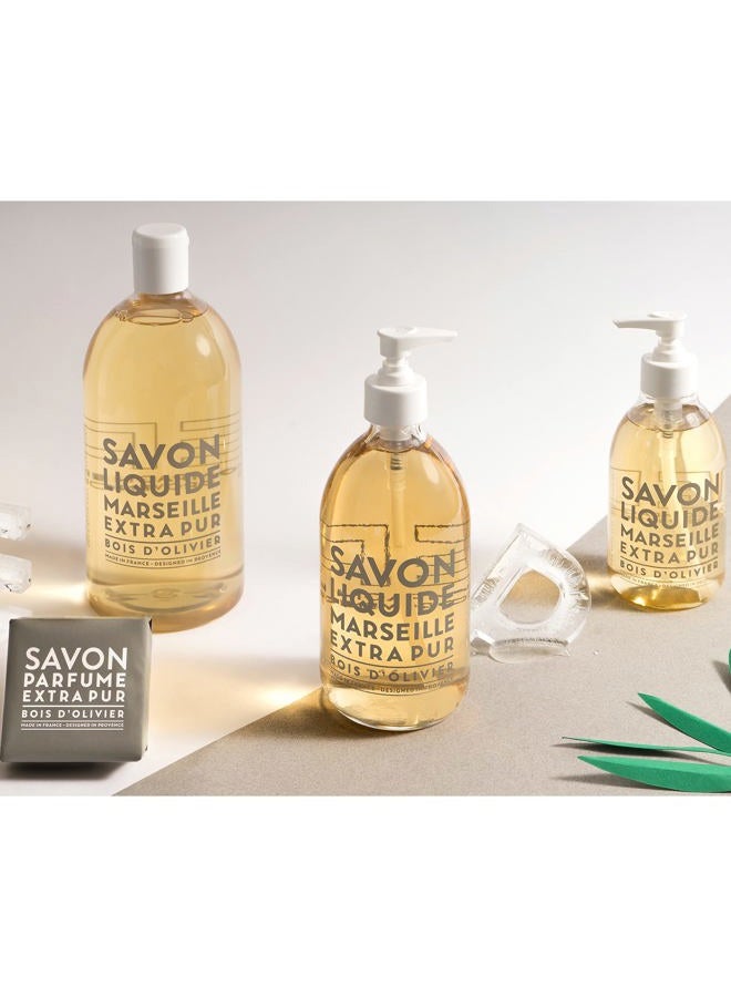 La Compagnie de Provence Compagnie de Provence Savon de Marseille Extra Pure Liquid Soap - Olive Wood - 33.8 fl oz Plastic Bottle Refill - Image 2