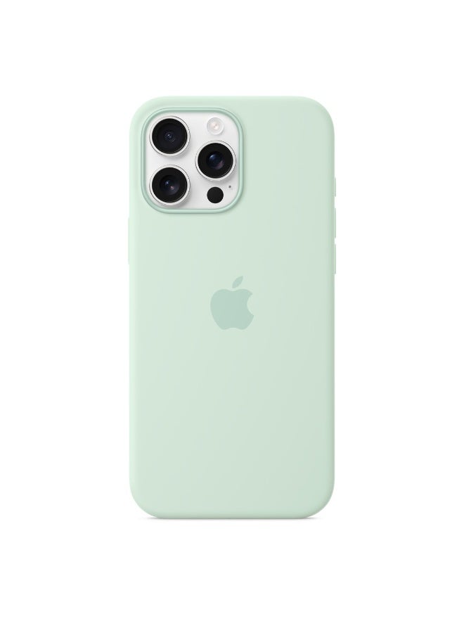 فريق ديلوكس iPhone 16 Pro Max حافظة سيليكون مع MagSafe (اللون الزمردي المائي) - Image 1