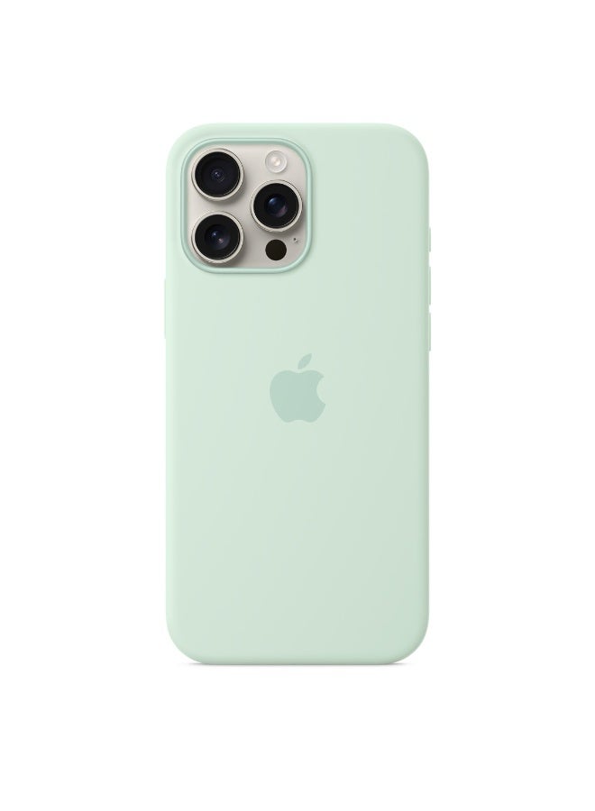 فريق ديلوكس iPhone 16 Pro Max حافظة سيليكون مع MagSafe (اللون الزمردي المائي) - Image 3