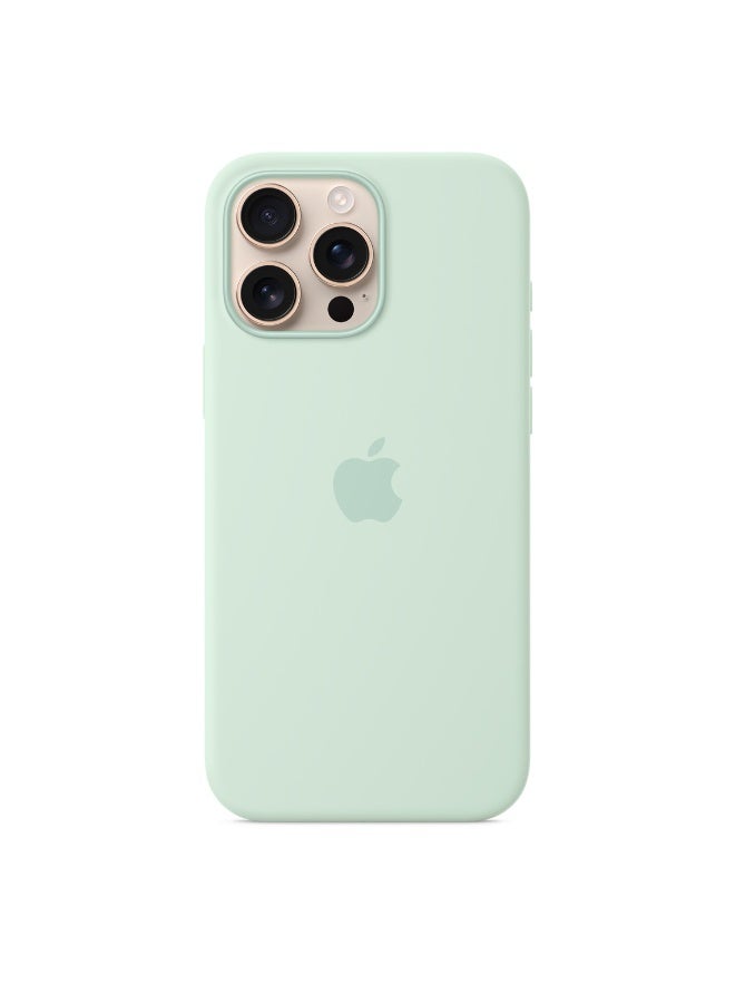 فريق ديلوكس iPhone 16 Pro Max حافظة سيليكون مع MagSafe (اللون الزمردي المائي) - Image 2