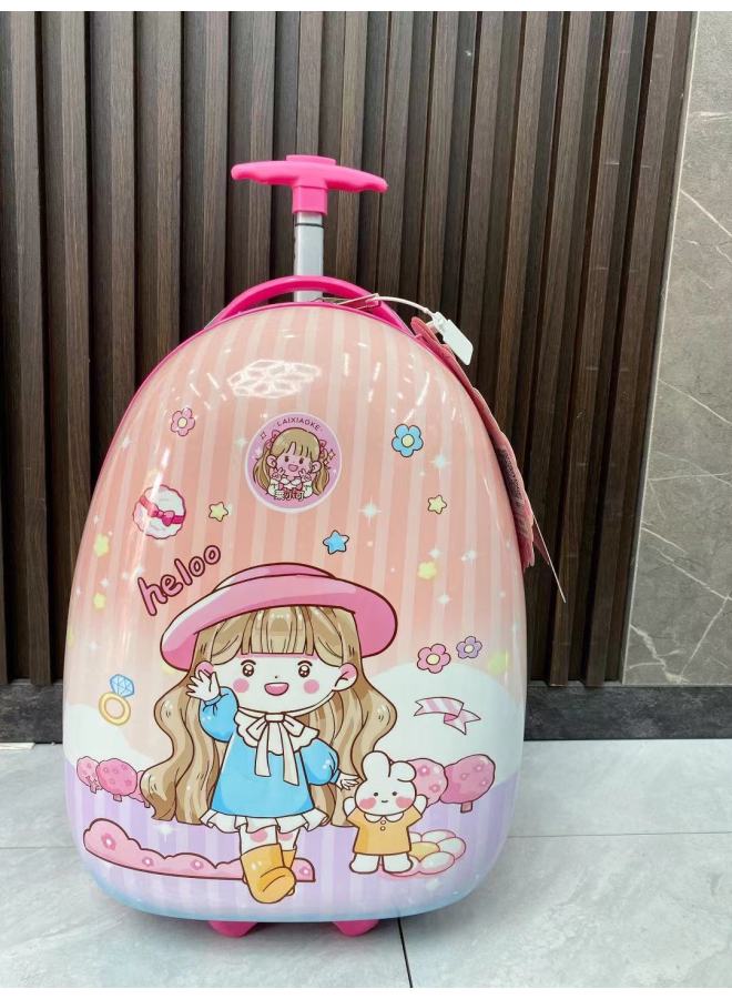 Leico Premium Upgrade Goo Card Suitcase Hand Account Sticker Notebook Stationery Cream Glue Gift Box Children's Toys-Color:Cai Xiaoke Traveling Around The World Unzipped Suitcase Set Pink  - Image 1