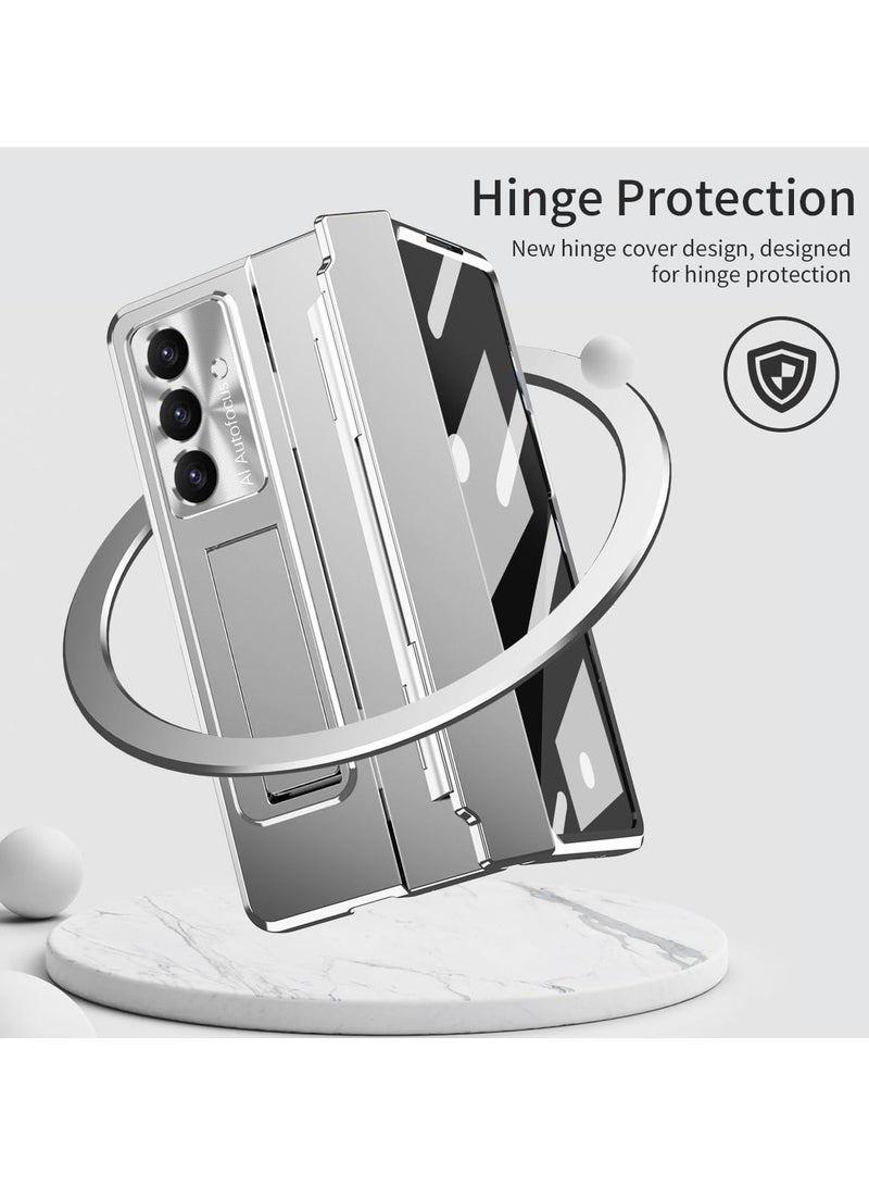 متوافق الحال بالنسبة لسامسونج غالاكسي زد أضعاف 7 المدمج في حامي الشاشة و المفصلي حماية المخفية حامل كامل الجسم للصدمات الحال بالنسبة لسامسونج غالاكسي زد أضعاف 7 - Image 5