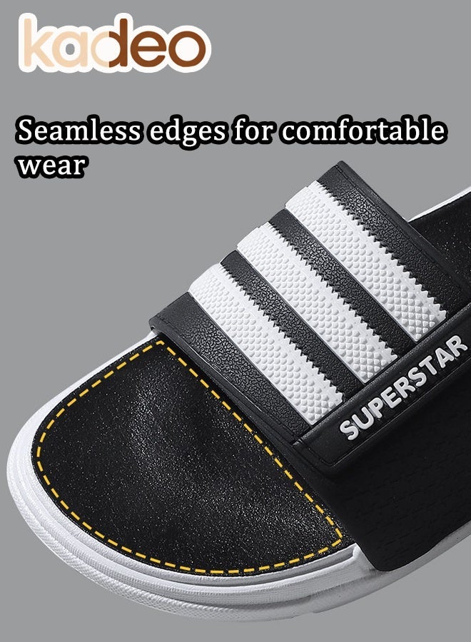 kadeo Man Slippers, House Slides Shower Sandals, Cushioned Thick Sole, Non-Slip, Quick Drying, Indoor Bathroom Shoes Beach Sandals - Image 5