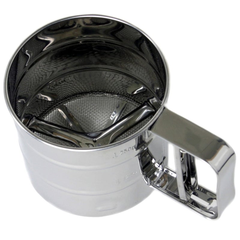 Chef Craft Classic Flour Sifter, 3 Cup, Stainless Steel - Image 5