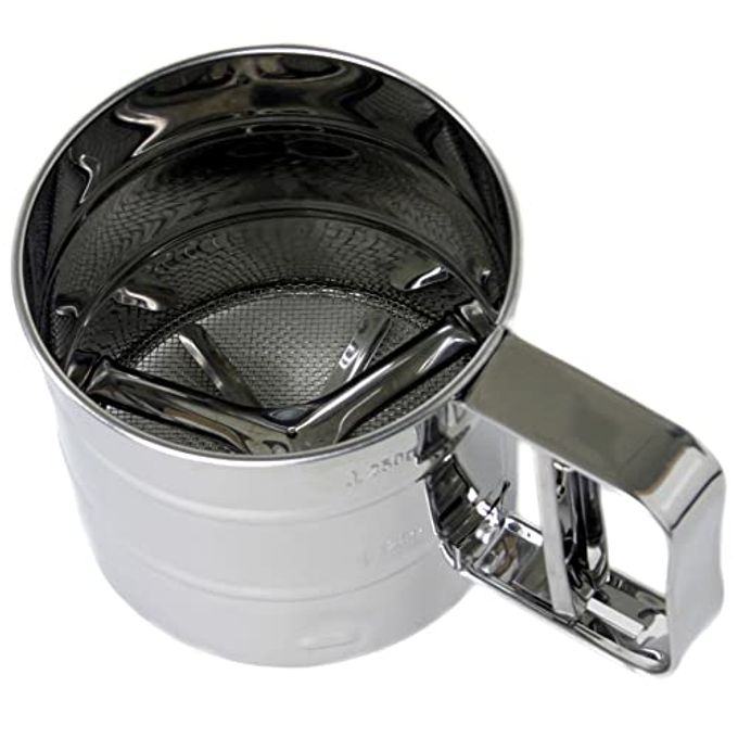 Chef Craft Classic Flour Sifter, 3 Cup, Stainless Steel - Image 1