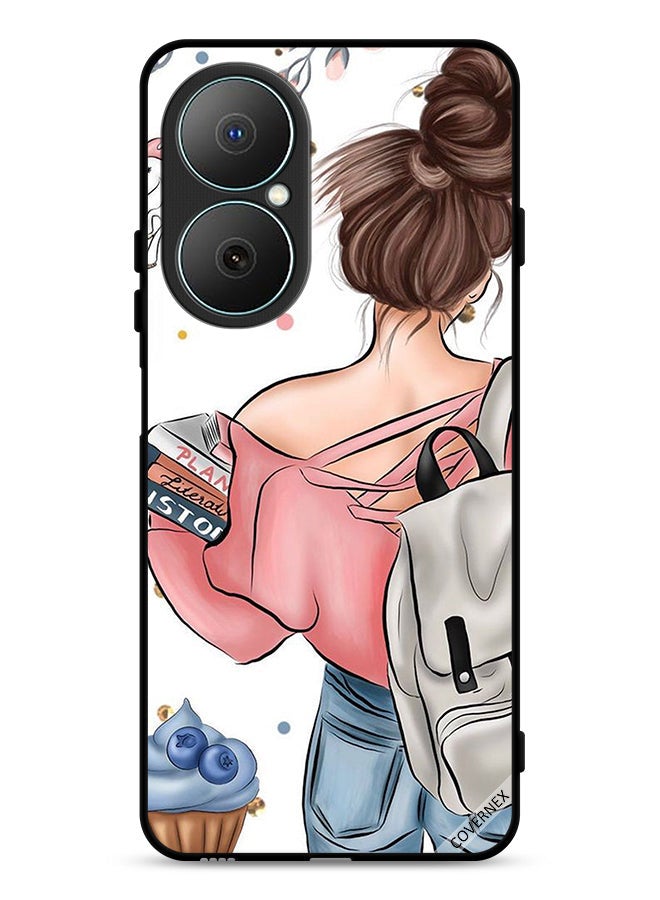 Covernex Huawei Nova Y73 Protective Case Cover Books In Girl Hand Art