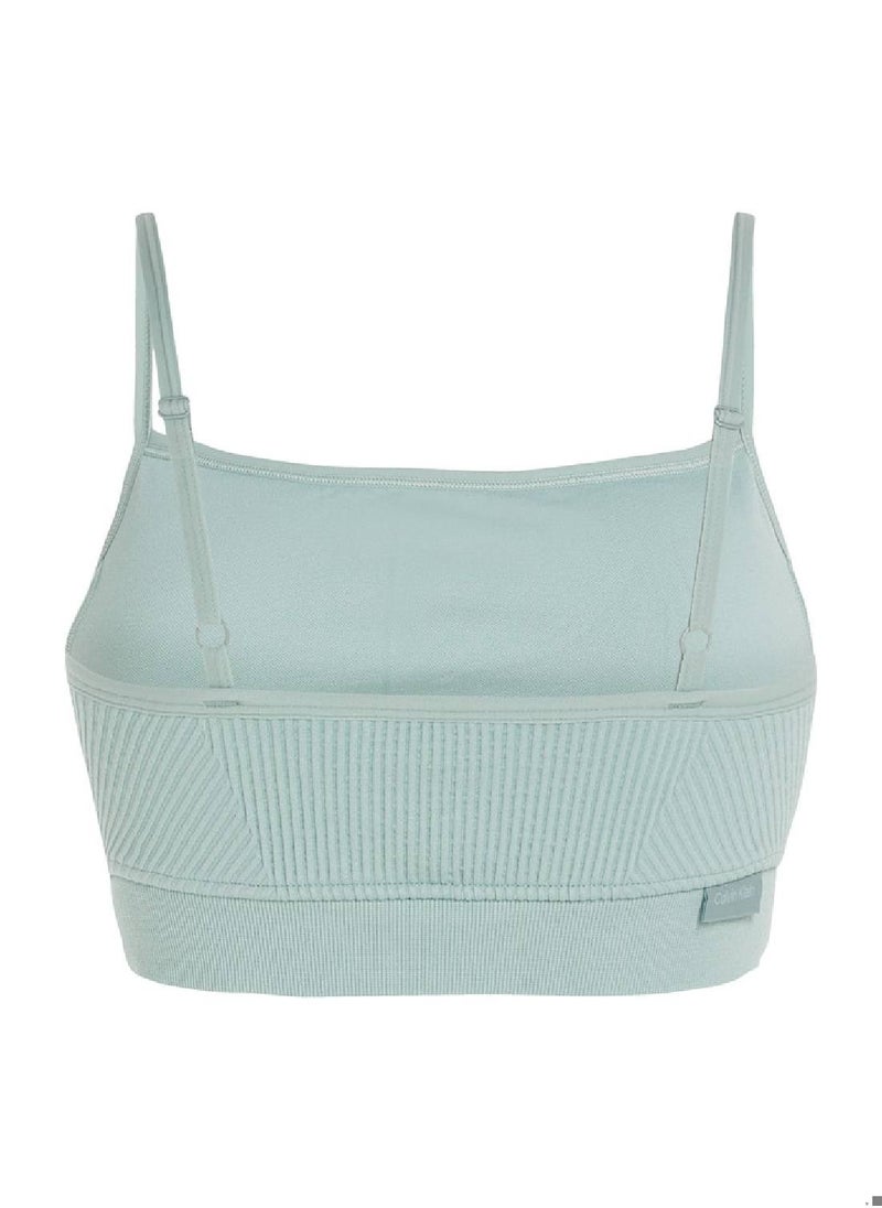 CALVIN KLEIN - Calvin Klein Women's Sports Bra - Seamless, Medium Support - Sportswear - Polyamide , Grey - Image 1